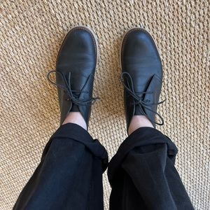 Opening Ceremony black leather boot